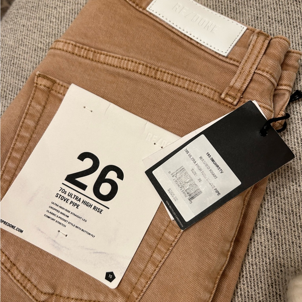 NWT Re/Done 70s Ultra Highrise Stovepipe Jeans